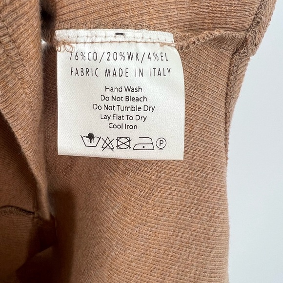 So Elly Camel Hair Blend Ribbed Knit Cropped Tank Top - Picture 6 of 7